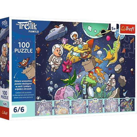 TREFL PUZZLE 100EL UFT WUJCIO W KOSMISIE 16546
