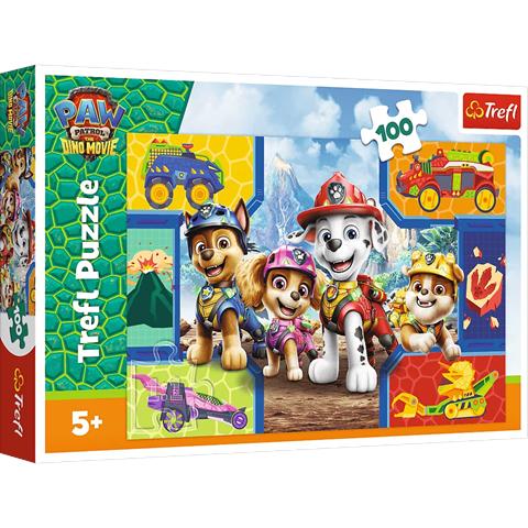 TREFL PUZZLE 100EL PSIAKI I DINOZAURY PSI PATROL 16548