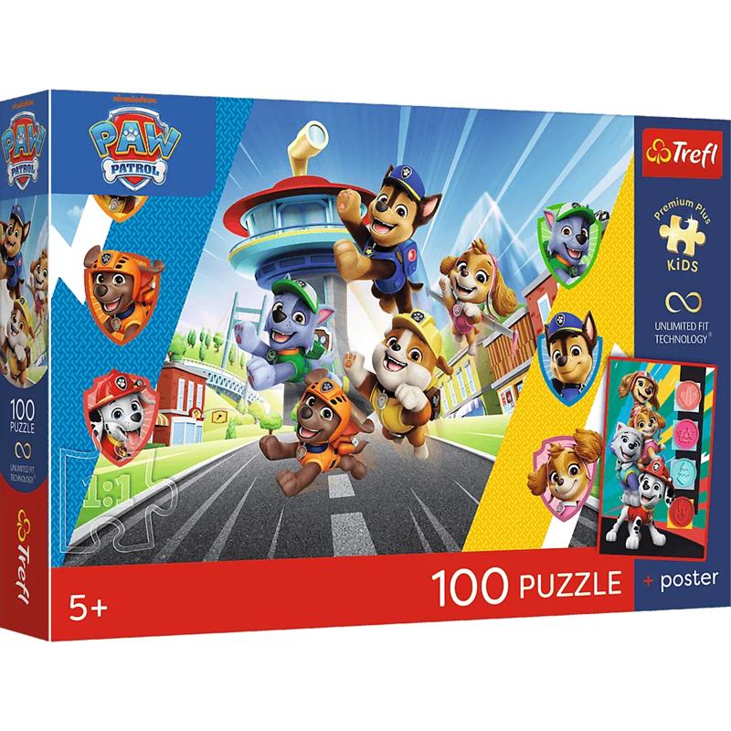 TREFL PUZZLE 100EL PREMIUM PLUS KIDS PSIA PRZYGODA 16550
