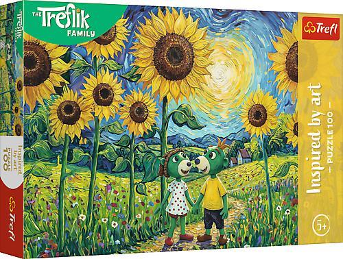 TREFL PUZZLE 100EL INSPIRED BY ART SPACER WŚRÓD SŁONECZNIKÓW 16560