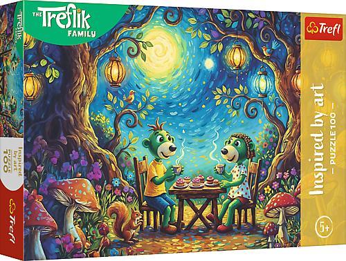 TREFL PUZZLE 100EL INSPIRED BY ART SPOTKANIE W KAWIARNI 16561