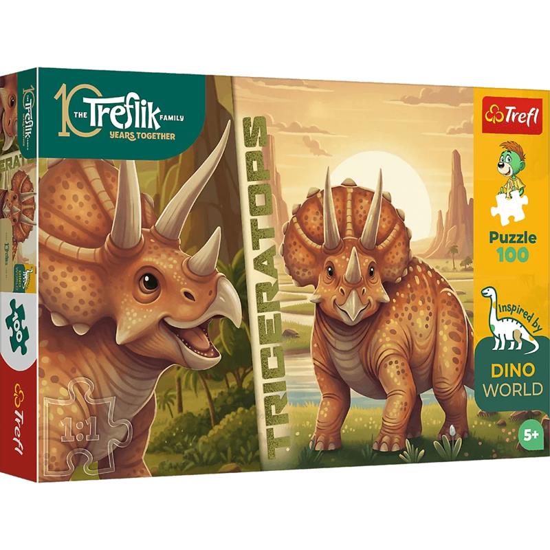 TREFL PUZZLE 100EL INSPIRED BY DINO WORLD TRICERATOPS 16580