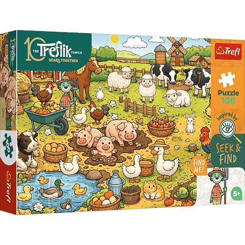 TREFL PUZZLE 100EL SEEK&FIND WIEŚ 16589