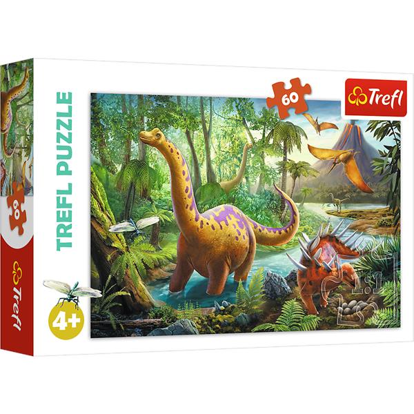 trefl puzzle 60el dinozaury 17319