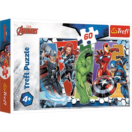 trefl puzzle 60el niezwyciężeni avengersi disney marvel 17357