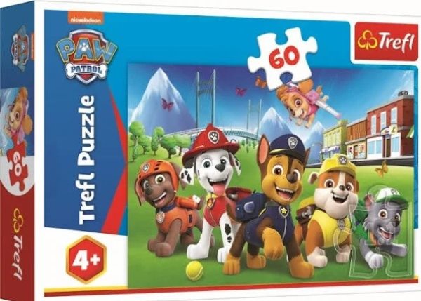 trefl puzzle 60el psi patrol na polanie 17375