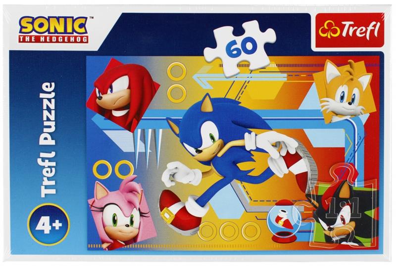 trefl puzzle 60el sonic w akcji 17387