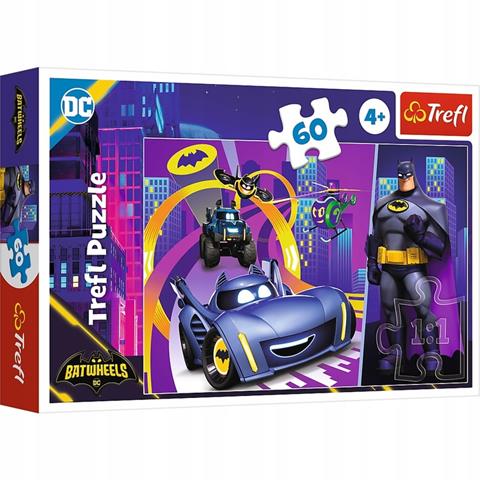 TREFL PUZZLE 60EL BATMAN I JEGO POJAZDY 17400