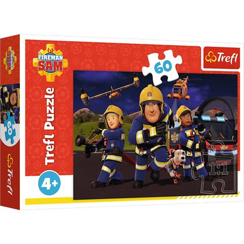 TREFL PUZZLE 60EL BOHATER W MUNDURZE STRAŻAK SAM 17413