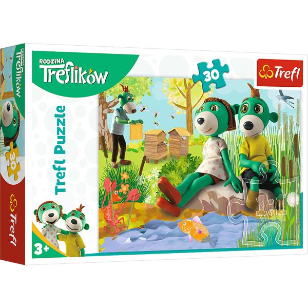 trefl puzzle 30el trefliki nad stawem 18265