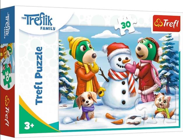 TREFL PUZZLE 30EL RODZINA TERFLIKÓW ZIMOWE ZABAWY 18300