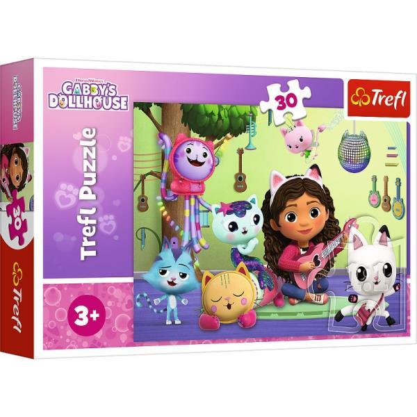 trefl puzzle 30el koci domek gabi i jej uroczy domek 18301