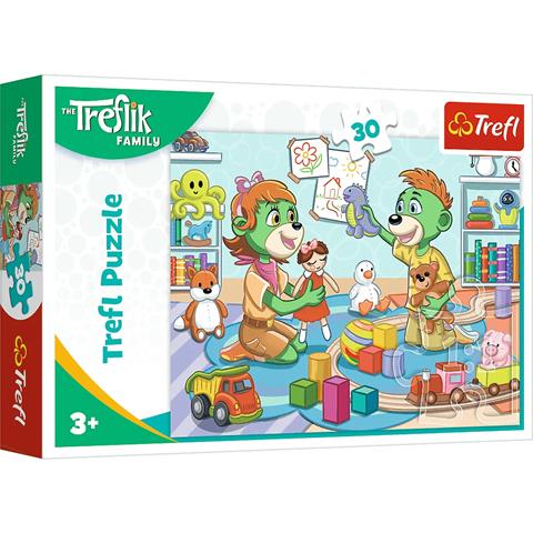 TREFL PUZZLE 30EL RADOSNA RODZINA TREFLIKÓW 18303