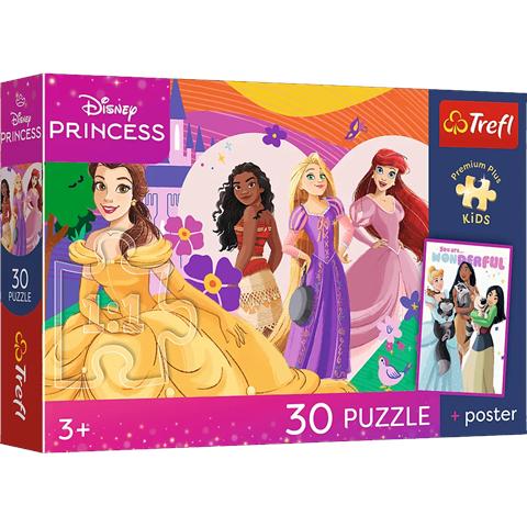 TREFL PUZZLE 30EL KSIĘŻNICZKI I PRZYJAŹŃ PREMIUM PLUS KIDS 18342