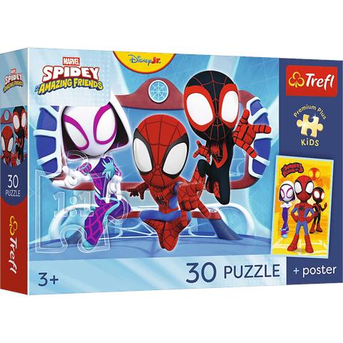 TREFL PUZZLE 30EL SPIDEY W AKCJI PREMIUM PLUS KIDS 18343