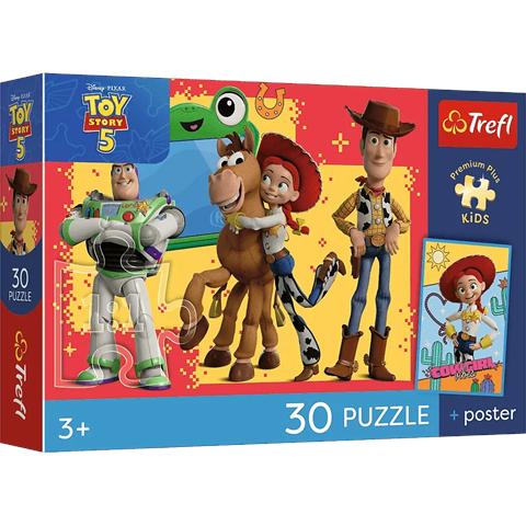 TREFL PUZZLE 30EL PRZYGODY ZABAWEK PREMIUM PLUS KIDS TS 18344
