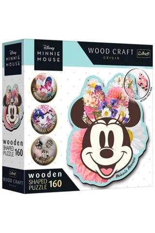 TREFL PUZZLE 160EL DREWNIANE KONTUROWE- STYLOWA MYSZKA MINNIE 20193