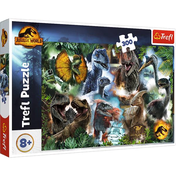 trefl puzzle 300el jurrasic ulubione dinozaury 23013