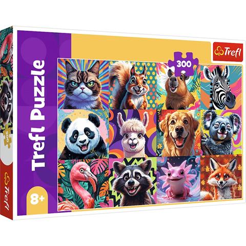 TREFL PUZZLE 300EL ZABAWNE PORTRETY ZWIERZĄT 23030