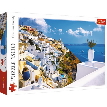 trefl puzzle 1500el santorini,grecja 26119