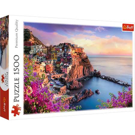 TREFL PUZZLE 1500EL WIDOK NA MIASTECZKO MANAROLA 26137