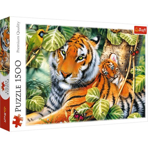 trefl puzzle 1500el dwa tygrysy 26159