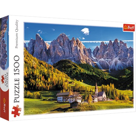 trefl puzzle 1500el dolina val di funes, dolomity, włochy 26163