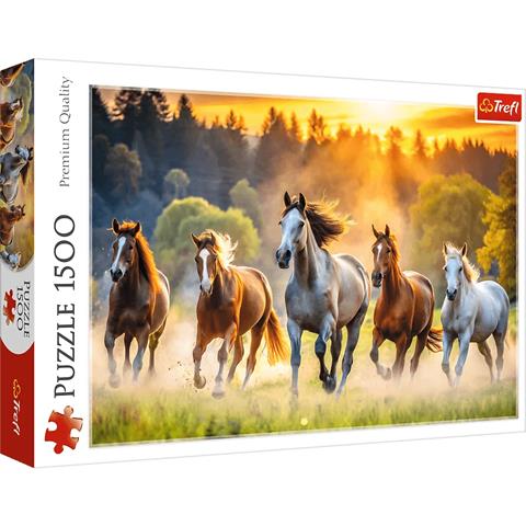 TREFL PUZZLE 1500EL DZIKIE KONIE 26215