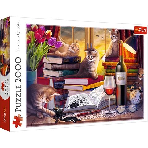 TREFL PUZZLE 2000EL KOCI WIECZÓR 27126