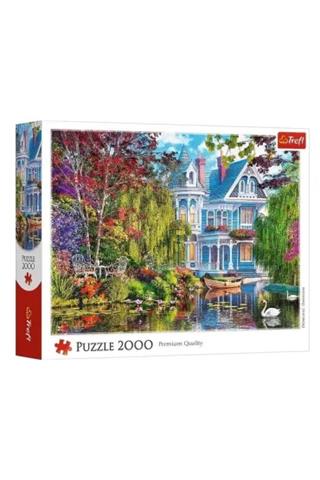 TREFL PUZZLE 2000EL DOM NAD JEZIOREM    27129