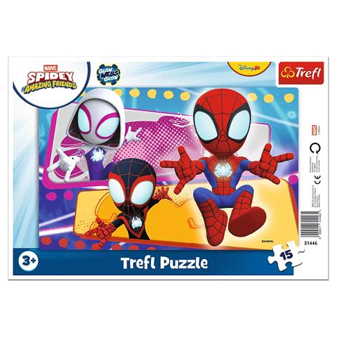 TREFL PUZZLE RAMKOWE 15EL PAJĘCZA PACZKA SPIDEY 31445