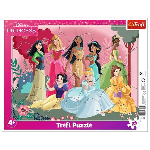 TREFL PUZZLE RAMKOWE 25EL CZAS KSIĘŻNICZEK DISNEY 31452
