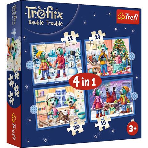 TREFL PUZZLE 4W1 U TREFLIKÓW PADA 34657