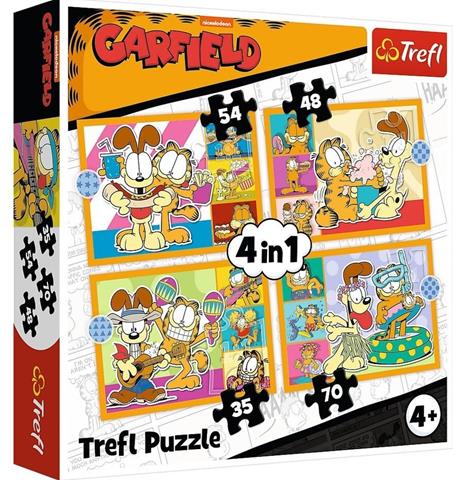 TREFL PUZZLE 4w1 KOT GARFIELD 35,48,54,70EL 34673