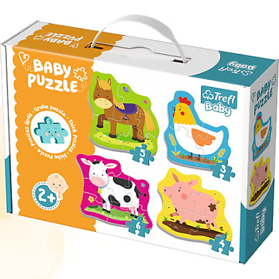 trefl puzzle baby classic zwierzętanawsi36070