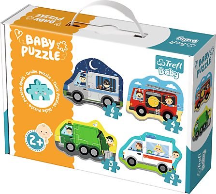 trefl puzzle baby classic pojazdy izawody36071