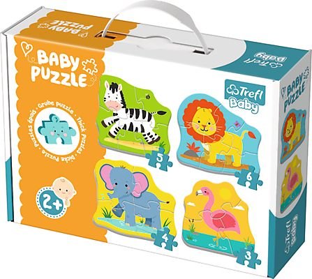 trefl puzzle baby classic zwierzęta na safari 36073