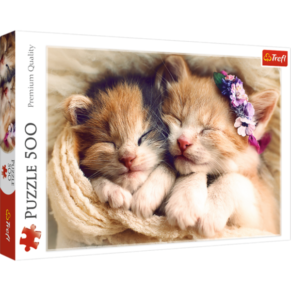 TREFL PUZZLE 500EL ŚPIĄCE KOTKI 37271
