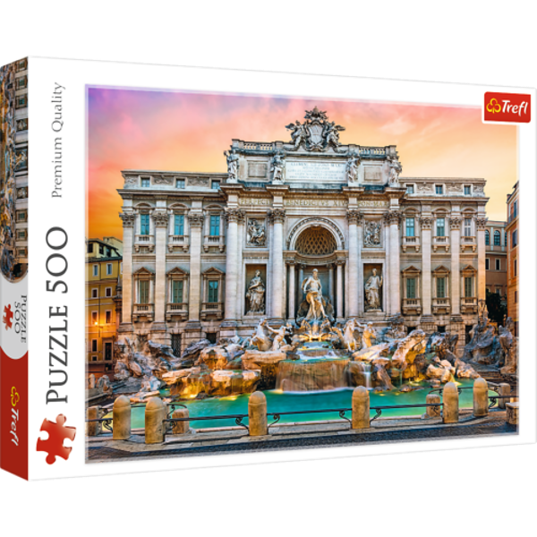 trefl puzzle 500el fontanna di trevi rzym 37292