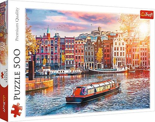 trefl puzzle 500el amsterdam holandia 37428