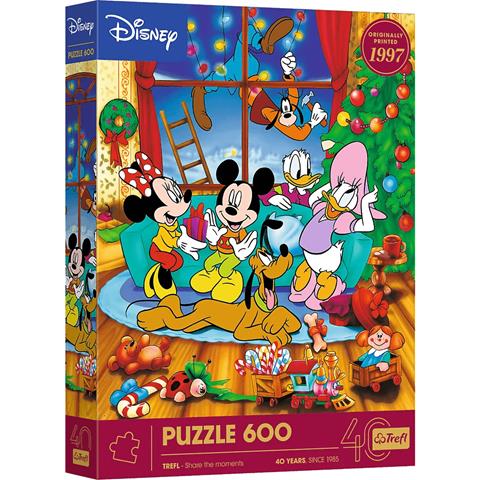 TREFL PUZZLE 600EL XMAS 40-LECIE TREFL MYSZKA MIKI 37602