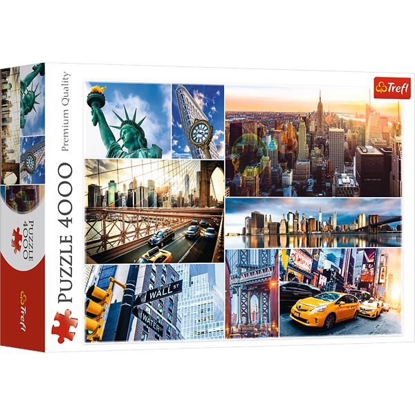 trefl puzzle 4000el nowy jork kolaż 45006