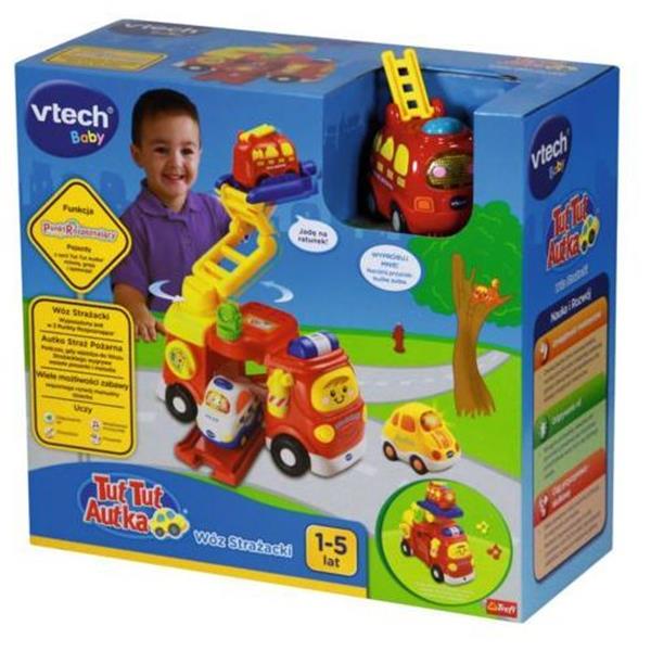 vtech zestaw duży wóz strażacki 60810   trefl