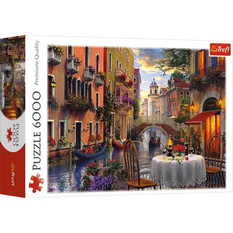 trefl puzzle 6000el romantyczna kolacja  65003