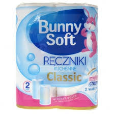 bunny soft ręczniki kuch.a'2 classic    2warstwy biały 100% celuloza 0236 /24/