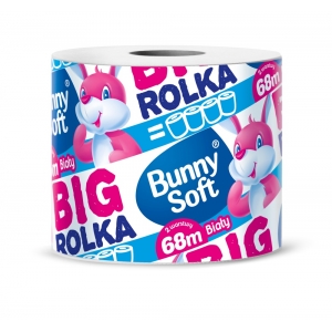 bunny soft papier toal.a'1 68m. 2warstwy100% makulatura z banderolą 1028 /16/   1232szt pal