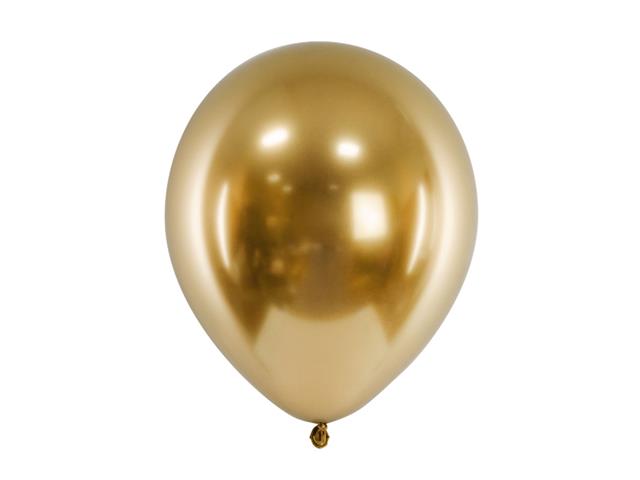 Balony Glossy  30cm, złoty: 1op./50szt. PARTYDECO