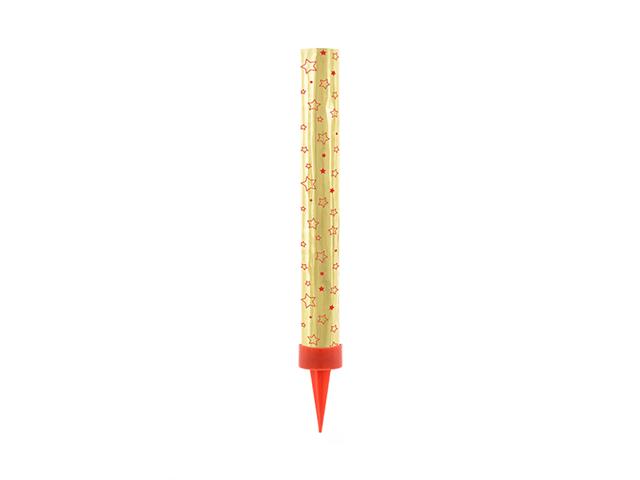 Fontanny na tort, złoty, 12cm: 1op./4szt. PARTYDECO