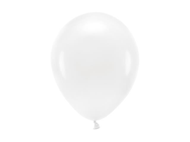 BALONY ECO 26CM PASTELOWE, BIAŁY: 1OP./100SZT. PARTYDECO