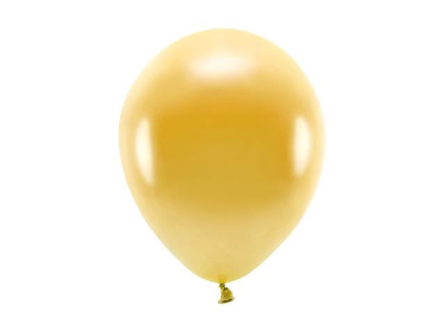 Balony Eco 26cm metalizowane, złoty: 1op./100szt. PARTYDECO